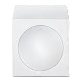 100 Paper CD Sleeves with Window & Flap